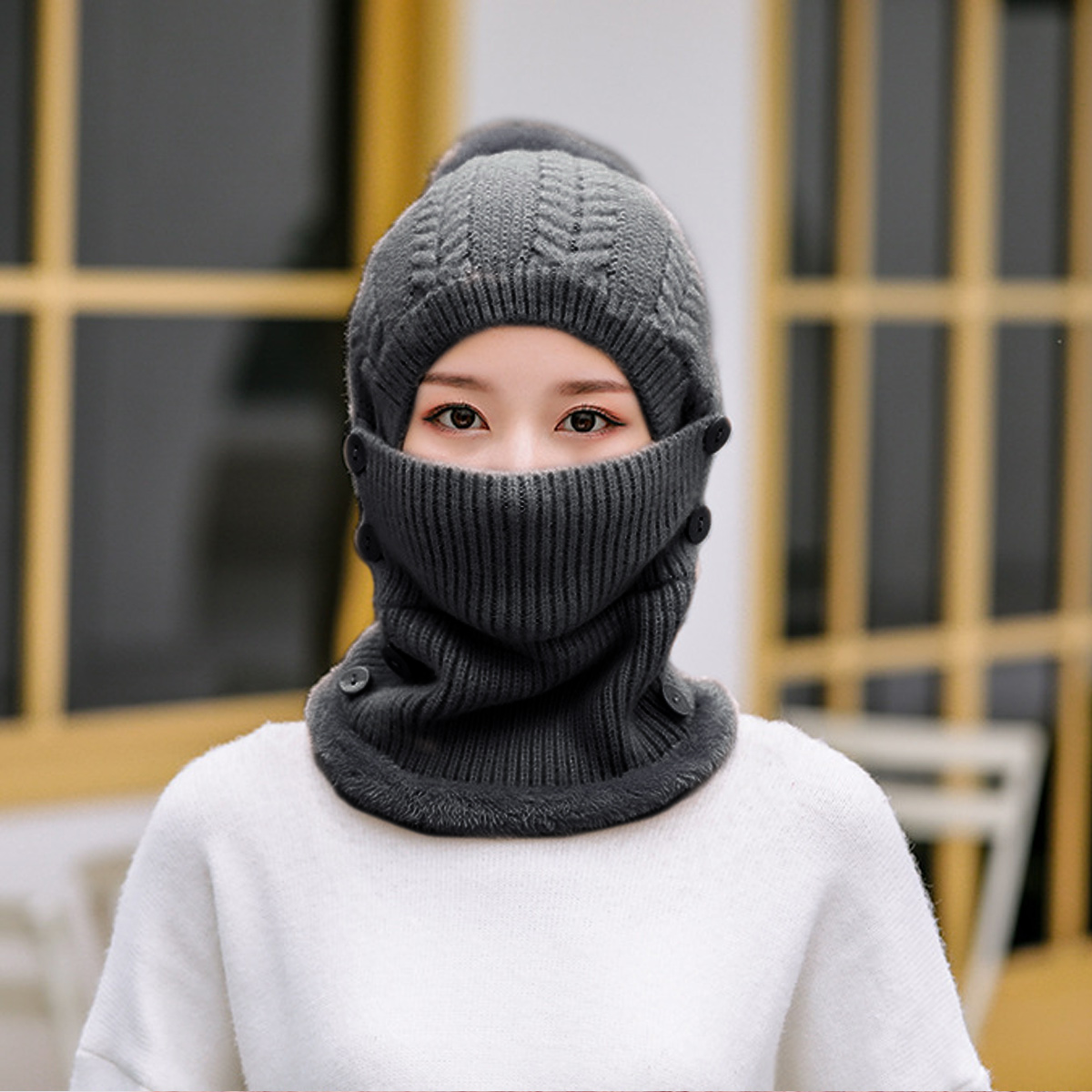 3 In 1 Beanie Hat For Women Women