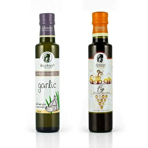 Ariston Garlic-Infused Extra Virgin Olive Oil – Bold  Savory (8.45 fl. oz.)