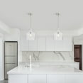 thumbnail image 5 of Daelan 12 in. 1-Light Indoor Satin Nickel Finish Pendant Light, 5 of 5