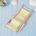 thumbnail image 3 of KALLORY 3 Pcs Miniature Tropical Beach Chairs and Stuff Yellow Foldable for, 3 of 7
