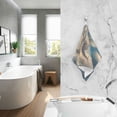 thumbnail image 2 of Yayeee 2 Pack Hand Towels for Bathroom 100% Cotton 16" x 28" Soft Absorbent Kitchen Towel, Floating Whale, 2 of 7