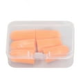 thumbnail image 2 of 6 tapones de espuma portátiles con bloqueo de sonido, color naranja, suaves y con cancelación de ruido para protección auditiva., 2 of 14