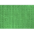 thumbnail image 1 of Ahgly Company Indoor Rectangle Abstract Emerald Green Contemporary Area Rugs, 2' x 4', 1 of 4