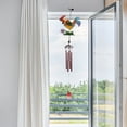 thumbnail image 4 of Metal Rooster Wind Chimes Metal Chicken Crafts Painted Decorative Bell Pendants As Show, 4 of 5
