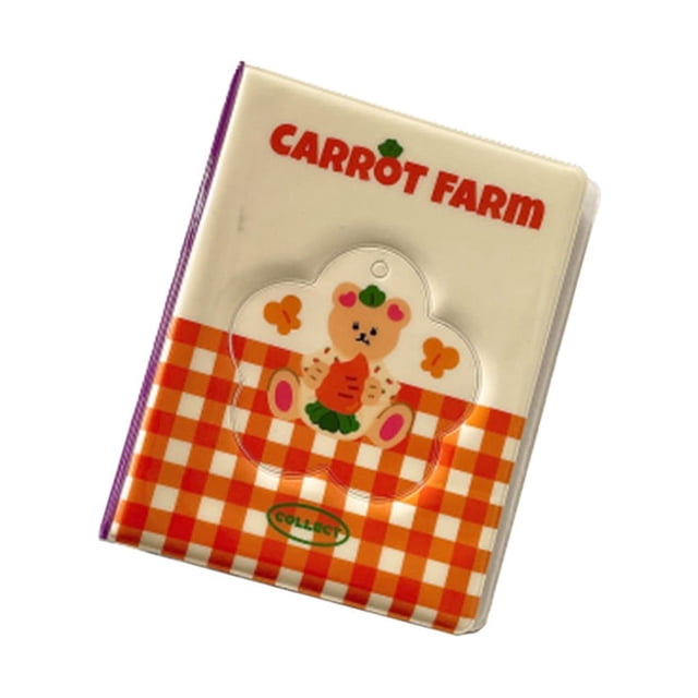Yuarrent Álbum de fotos de 3 pulgadas con 72 bolsillos, tarjetero de gran capacidad, soporte para notas, organizador para sesión fotográfica, Almacenamiento y organización del hogar Naranja Yuarrent HA074042-03