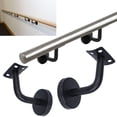 thumbnail image 3 of MYG Black Stair Handrail Bracket Bannister Wall Support Hand Rail Balustrade Strong, 3 of 3