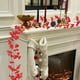 thumbnail image 5 of Guirnalda de hiedra de bayas de Navidad 78.74in | Ramas de bayas rojas artificiales Ratán PVC | Enredadera Envuelta Realista, Decoración Colgante para Árbol de Navidad, Chimenea, Mesa, Acento, 5 of 6