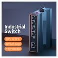 thumbnail image 3 of Industrial 5-Port 10/100Mbps Fast Gigabit Din-Rail Metal IP40 Und Ethernet Network Switch ,Security, 3 of 6