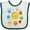 White and Green, variant on Inktastic Cute Planets, Solar System, Space, Cosmos, Galaxy Boys or Girls Baby Bib