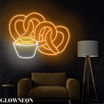 thumbnail image 3 of Glowneon Pretzel Wall Led Sign, Germany Pretzel Neon Sign, Bakery Art, 3 of 5