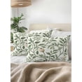thumbnail image 3 of Outdoor Pillows Waterproof, Green Spring Botanical Bedding Throw Pillows with Insert for Couch Sofa Bed, Summer Leaves Floral 12x20 Inch Pillowcases Decorative Camping Patio Pillow Set of 1, 3 of 8