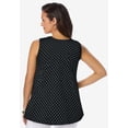 thumbnail image 2 of Jessica London Women's Plus Size Stretch Cotton V-Neck Trapeze Tank, 2 of 3