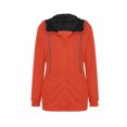 thumbnail image 4 of SEAOPEN Women's Long Winter Coat Thickened Down Alternative Jacket Warm Puffer Jacket Hooded Parka Today Orange,L, 4 of 6