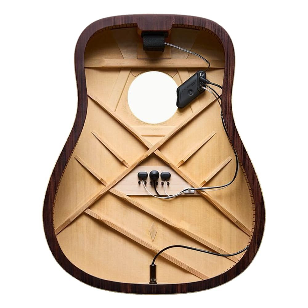LR Baggs HiFi Duet High-Fidelity Pickup & Microphone Mixing System Bundle with 12 Guitar Picks & Polishing Cloth  Studio-Quality Acoustic Guitar Pickup with Natural Tone & Dynamic Response