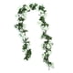 thumbnail image 2 of Guirnalda de flores artificiales colgantes de 180 cm con hojas verdes Blanco, 2 of 9