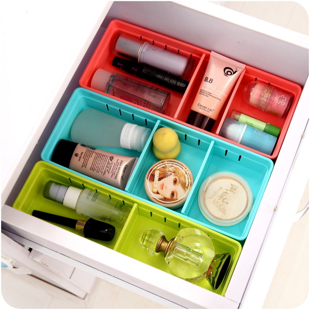 Adjustable New Drawer Organizer Home Kitchen Board Divider Makeup Storage Box SP