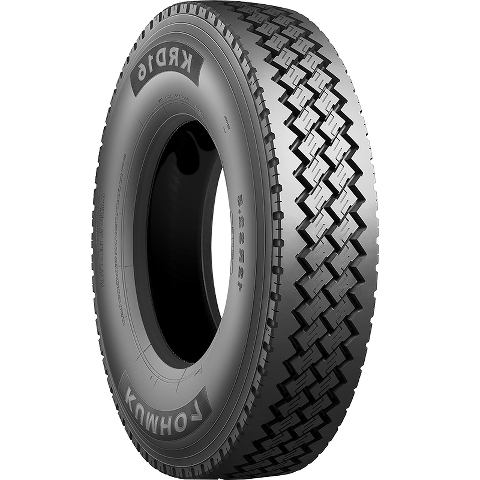Kumho KRD16 225/70R19.5 Tire with Deep Tread for Extended Wear