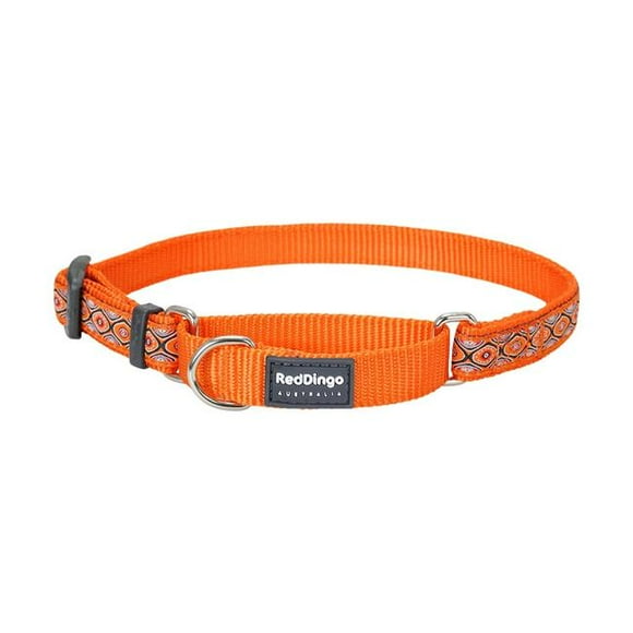 Red Dingo MC-SE-OR-15 Design Martingale Yeux de Serpent Orange - Petit