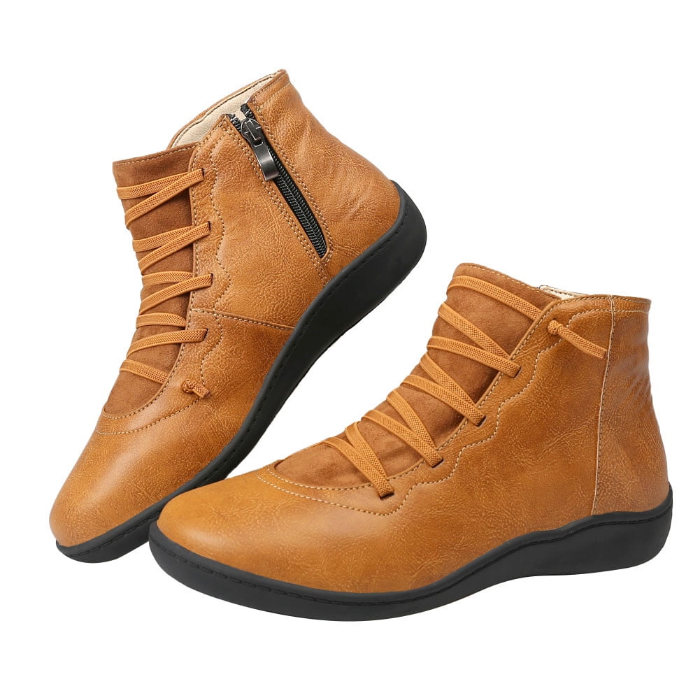 NEW Mens Ankle Boots Round Hip Hop Suede Leather Retro Back zipper Shoes 