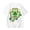 1-White1848, variant on WOYY Girls St. Patrick's Day Short Sleeved T-Shirt Casual Graphic Tee for Kids, Sizes 3-14