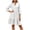 White, variant on Women's V Neck Gingham Dresses Flared Sleeve Casual Summer Tiered Ruffle A Line Mini Sundress