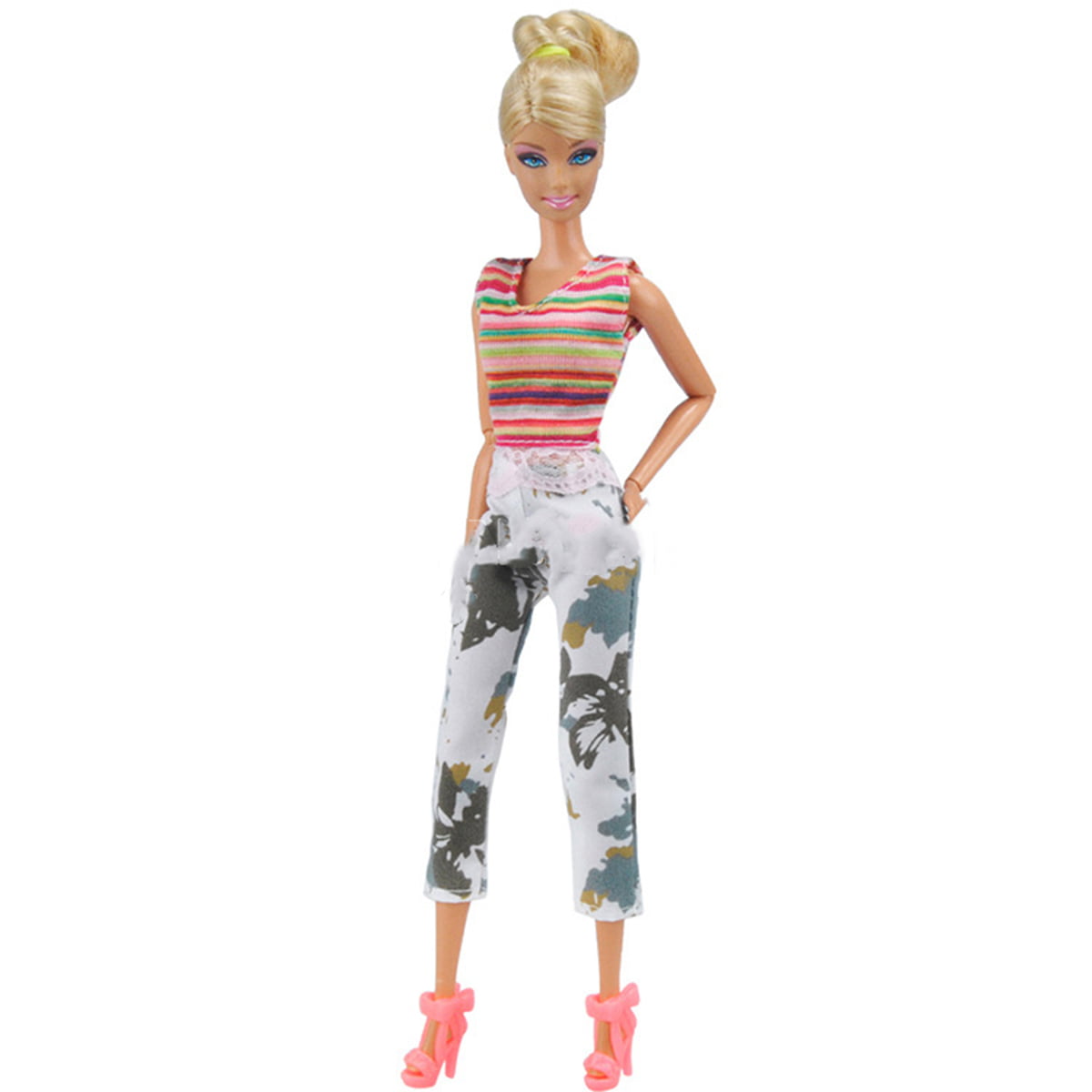 Blouse and Leggings for Dolls. №282 Clothes for Barbie Doll 