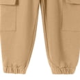 thumbnail image 5 of LckLvx Boys Cargo Pants Elastic Waist Jogger Pants with Multi Pockets School Daily Sweatpants, 5 of 7