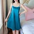 thumbnail image 2 of Dealovy Nightgowns for Women Spaghetti Strap Sleeveless Sleep Dress Soft Comfy Sleepwear Short Tank Night Dress, 2 of 6