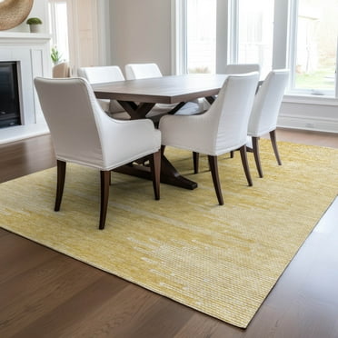 Addison Rugs Chantille Indoor/Outdoor Transitional Modern Gold Washable Rectangle Rug, 3' x 5'