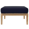 thumbnail image 5 of Lounge Sectional Sofa Set, Blue Navy Natural, Teak Wood, Outdoor Patio Balcony Cafe Bistro Garden Hospitality Restaurant, Modern Contemporary HB34454, 5 of 14