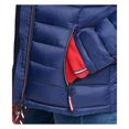 thumbnail image 2 of Tommy Hilfiger Women's Packable Hooded Puffer Jacket Navy/Crimson - XS, 2 of 5