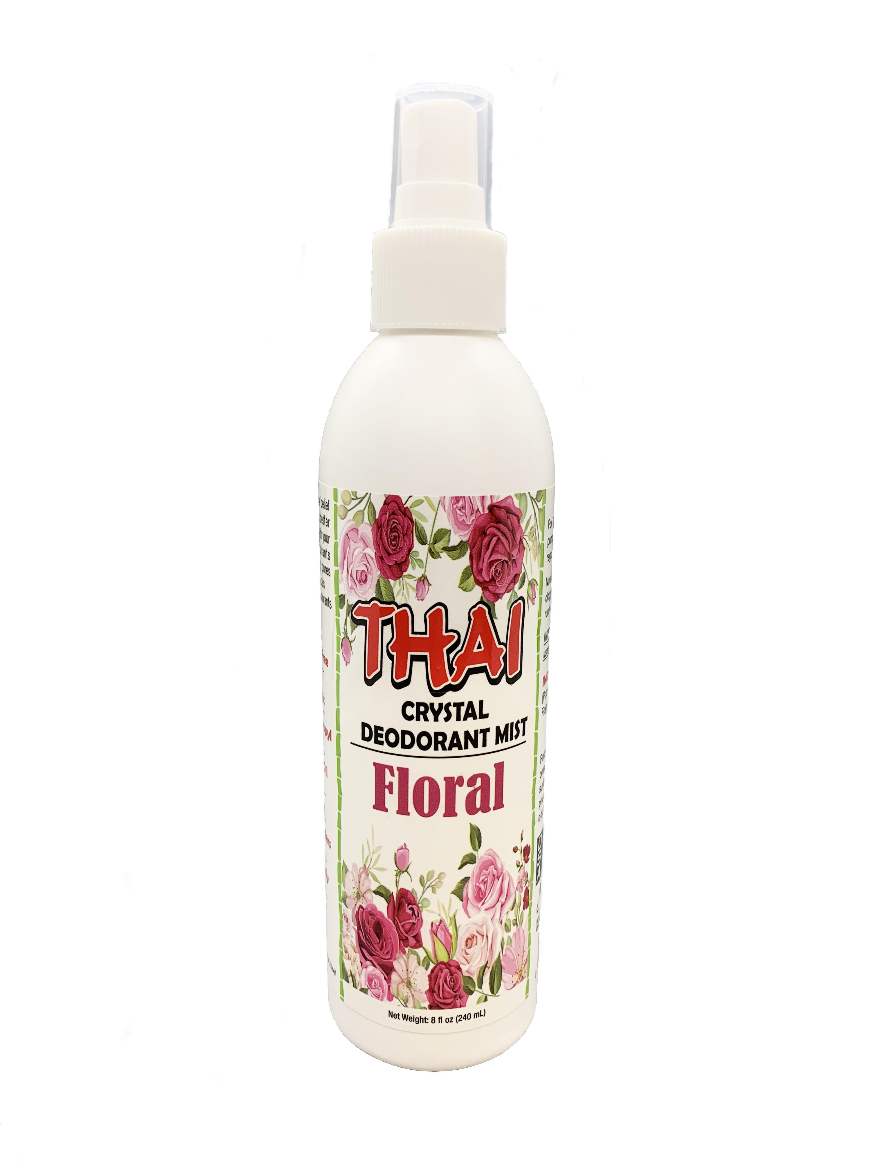 Thai Deodorant Crystal Deodorant Spray Floral 8 oz