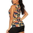 thumbnail image 3 of Balery fall Pumpkin Daisy Camiseta sin mangas estampada ligera para mujer, tops de entrenamiento sin mangas, camisetas de yoga transpirables de secado rápido.-XX-Large, 3 of 7