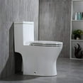 thumbnail image 3 of Woodbridge T-0031 Short Compact Tiny One Piece Toilet with Soft Closing Seat, Small Toilet, 3 of 9