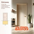 thumbnail image 3 of ODIKA 6'x9' Machine Washable Non-Slip Area Rug, Swirling Vortex Accent High Traffic Rug, Orange, 394145, 3 of 7