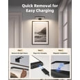 thumbnail image 4 of EZVALO Picture Light for Wall, Rechargeable 2400mAh Battery Lights Wireless Remote, 3 Color & Dimmable Magnetic 7.8'' LED Lights Display for Painting, 4 of 9
