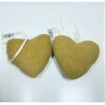 thumbnail image 1 of SET OF 2 Heart Ornaments - Beige Corduroy by CANVAS, 1 of 4