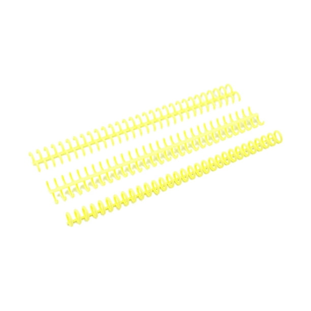 Seitruly 10 carpetas de hojas sueltas compactas de 30 agujeros, amplias aplicaciones y anillos de carpeta de alto rendimiento reutilizables Carpetas de archivos Amarillo+10 piezas