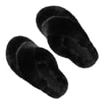 thumbnail image 3 of Pantuflas mullidas para mujer, pantuflas peludas para mujer, pantuflas de casa abiertas y peludas, pantuflas de casa para mujer, funcionalidad inteligente, 3 of 9
