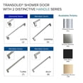 thumbnail image 6 of Transolid BRP606208F-J-PC 62" High X 60" Wide Bypass Frameless Shower Door - Chrome, 6 of 7