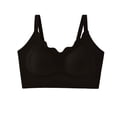 thumbnail image 2 of Fatuov Wireless Bra for Women Adjustable Straps Breathable Bra Solid Color Push Up Full Coverage Sleep Bra 40B, 2 of 5