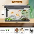 thumbnail image 3 of Acekid 3-in-3 Aquarium Fish Tank Starter Kit with Filter, Mini Desktop Tank for Home/Office, 3 of 7