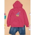 thumbnail image 3 of Cute Pumpkin W Witch Hat Hoodie Juniors -Image by Shutterstock,  Medium, 3 of 4