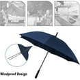 thumbnail image 4 of 43 In Long Stick Umbrella for Men and Women,Automatic Open, Double Strong Umbrella Bone for Outdoor Use-Purplish Blue（2 Pack）, 4 of 9