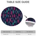 thumbnail image 6 of Practical and Pretty Round Table Cover, Boho Floral Design with Elastic Edge, Fits 52 54 56 Inch Tables in Kitchen or Patio, 6 of 7