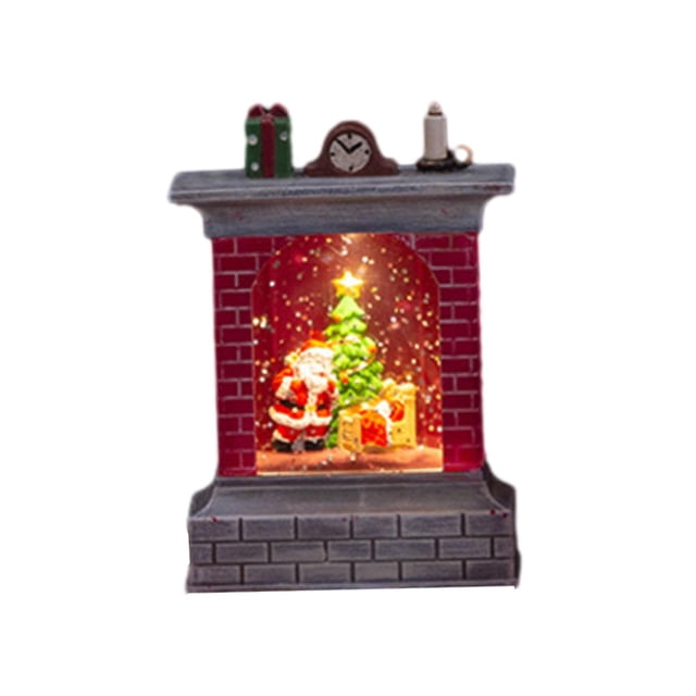 Christmas Luminous Decoration Landscape Photo Props Christmas Table Centerpieces Fireplace