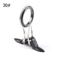 thumbnail image 1 of Guide Ring Fishing Pole Line Guides Rod Building Repair Telescopic DIY Eye Rings 30#, 1 of 2
