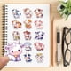 thumbnail image 4 of 50 unidades de pegatinas de vacas arcoíris, calcomanías de vinilo, pegatinas de animales bonitos para niños y adolescentes, pegatinas variadas para el aula, 1 juego, 4 of 8