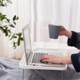 thumbnail image 4 of Folding Laptop Bed Tray Table - Sturdy MDF & Aluminum, Multi-Purpose for Dorms, Offices, and Kids' Writing Desks B, 4 of 5
