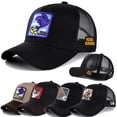 thumbnail image 2 of Venta caliente del sombrero del camionero del casquillo del algodón del diseño del anime de los hombres y de las mujeres hola suerte  unisex, 2 of 2